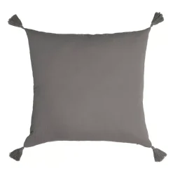 Hot Cuscino quadrato garza di cotone (40 cm) Gaïa Grigio granito Cuscini E Fodere