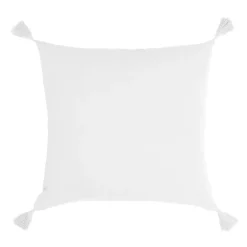 Cuscino quadrato garza di cotone (40 x 40 cm) Gaïa Bianco chantilly