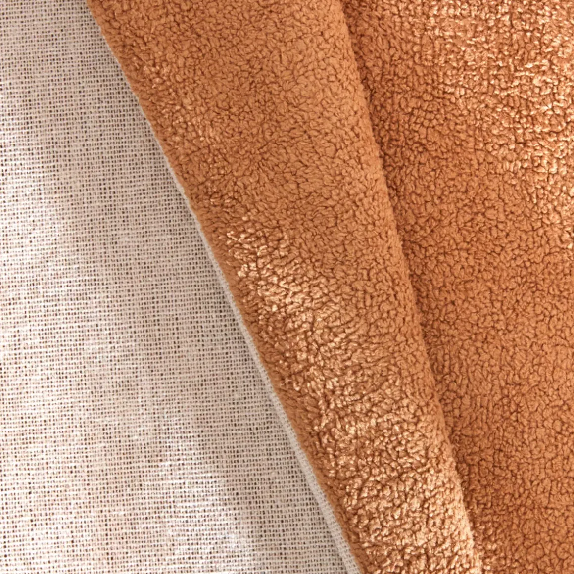 Cuscino quadrato in bouclé (40 x 40 cm) Ava Camel