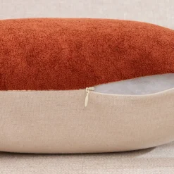 Cuscino quadrato in bouclé (40 x 40 cm) Ava Terracotta