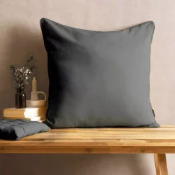 Clearance Cuscino quadrato in cotone Pixel Grigio Cuscini E Fodere