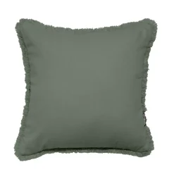 Outlet Cuscino quadrato in cotone (45 x 45 cm) Pixel con frange Cuscini E Fodere