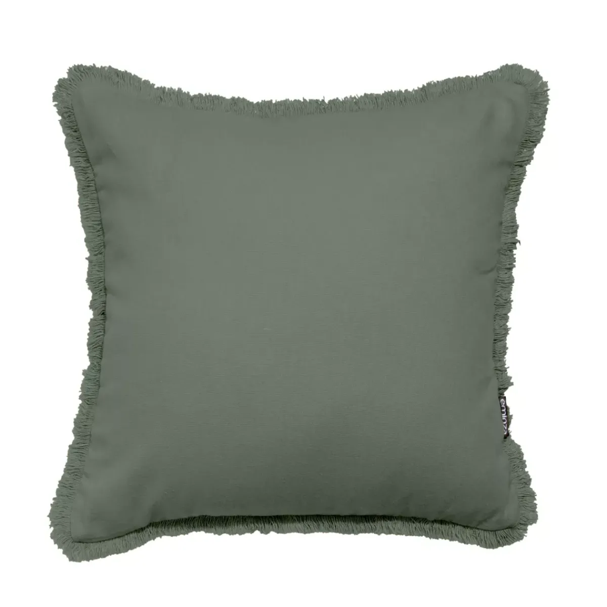 Outlet Cuscino quadrato in cotone (45 x 45 cm) Pixel con frange Cuscini E Fodere