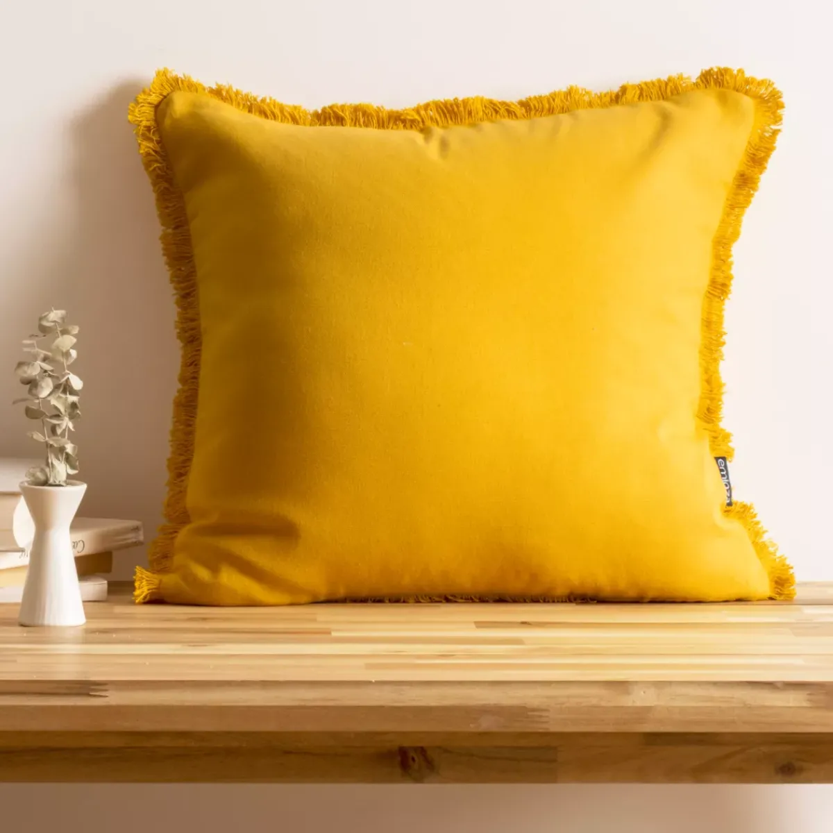 Best Cuscino quadrato in cotone (45 x 45 cm) Pixel con frange Cuscini E Fodere