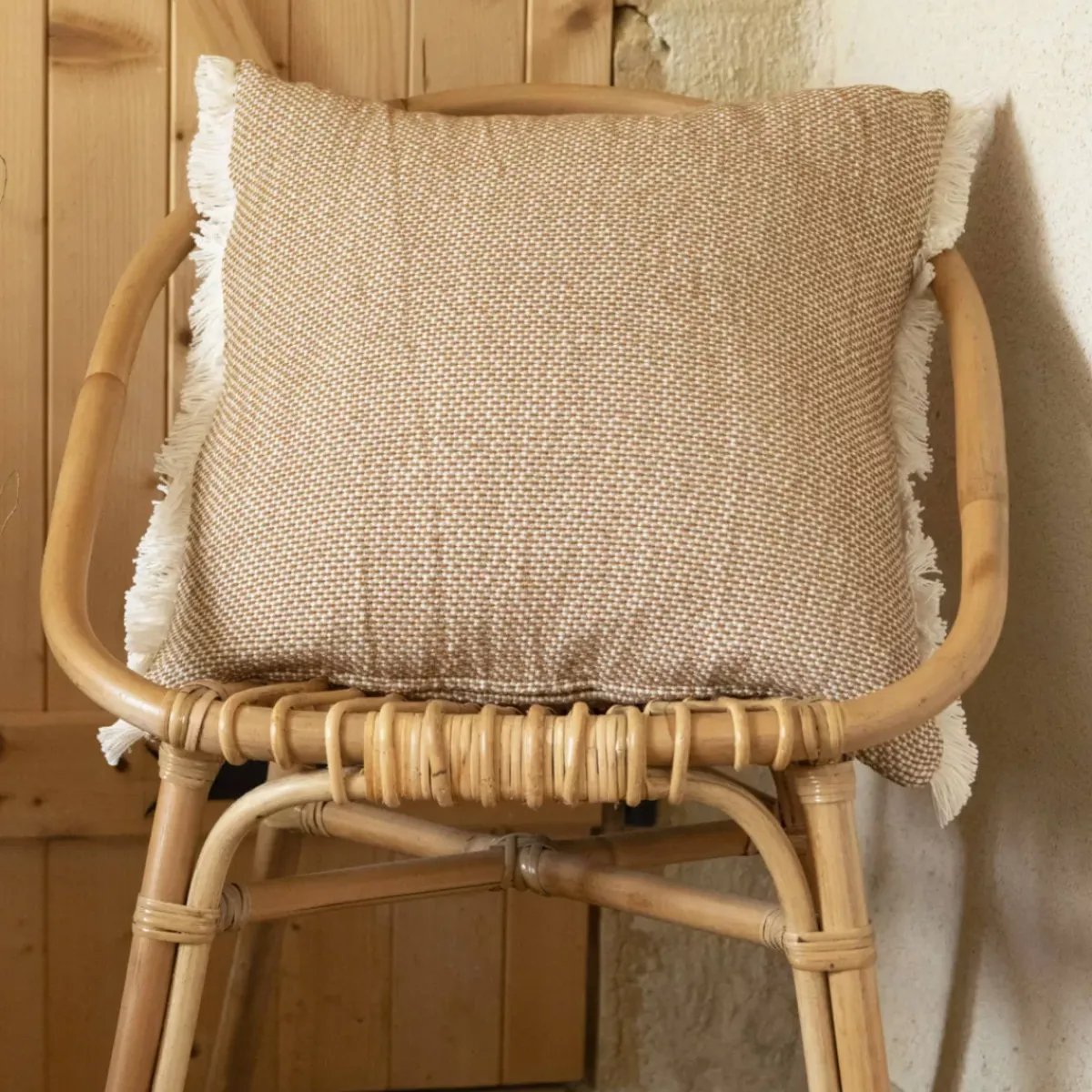 Clearance Cuscino quadrato in cotone (50 x 50 cm) Jamy Cuscini E Fodere