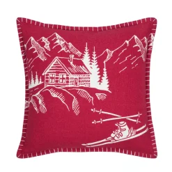 Cuscino Quadrato in Cotone (45 x 45 cm) Villard Rosso