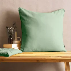 Cuscino quadrato in cotone (60 x 60 cm) Pixel Verde menta