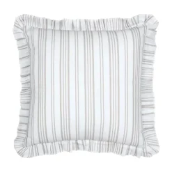 Cuscino quadrato in cotone (50 x 50 cm) Joséphine Ecru