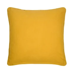 Cuscino quadrato in cotone (50 x 50 cm) Emmy Giallo senape