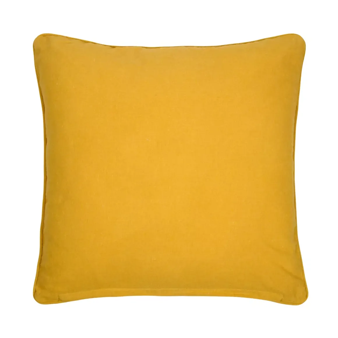 Cuscino quadrato in cotone (50 x 50 cm) Emmy Giallo senape