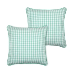 Cuscino quadrato in cotone (45 x 45 cm) Bardot Verde menta