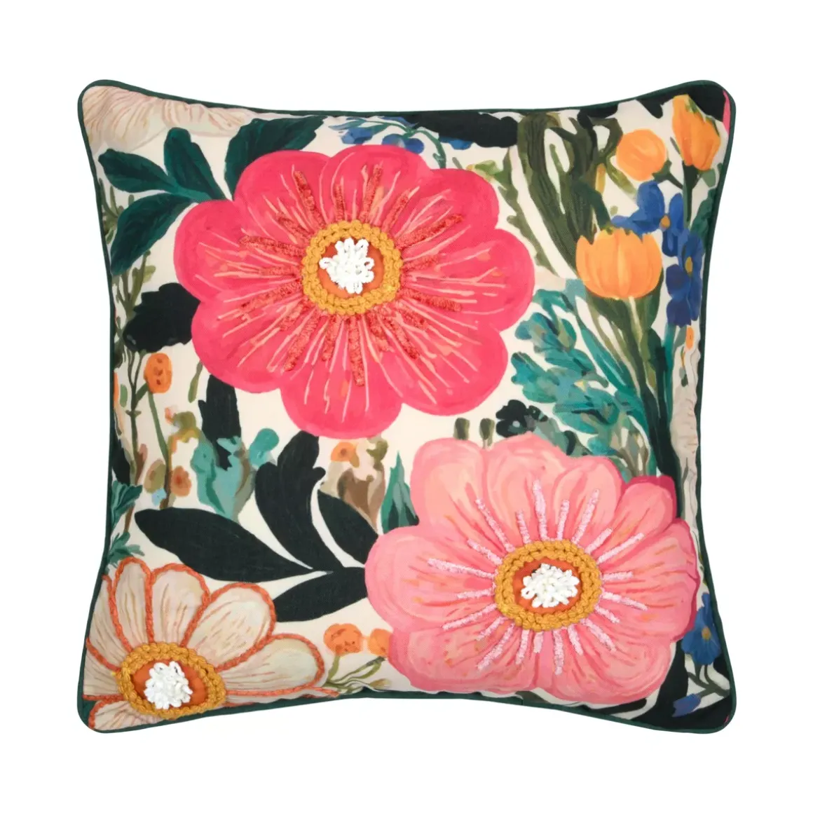 Cuscino quadrato in cotone (45 x 45 cm) Betty Multicolore