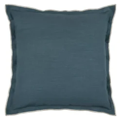 Cuscino quadrato in cotone (45 x 45 cm) Helios Blu