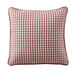 Cuscino quadrato in garza di cotone (45 x 45 cm) Gaïa vichy Terracotta