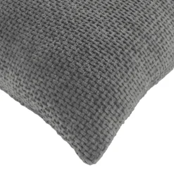 Outlet Cuscino quadrato in velluto (45 x 45 cm) Leo Grigio Cuscini E Fodere
