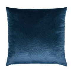 Cuscino quadrato velluto (60 x 60 cm) Fern Blu marino