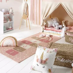 Discount Cuscino quadrato (40 x 40 cm) Unicorno Pon pon Tessile Arredo Bimbi