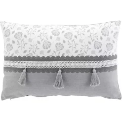 Cuscino rettangolare cotone (40 x 60 cm) Flavie Grigio