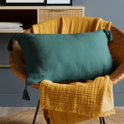 Best Cuscino rettangolare garza di cotone (40 x 60 cm) Gaia Cuscini E Fodere