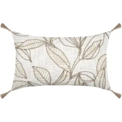 Clearance Cuscino rettangolare in cotone Hemera Ecru Cuscini E Fodere