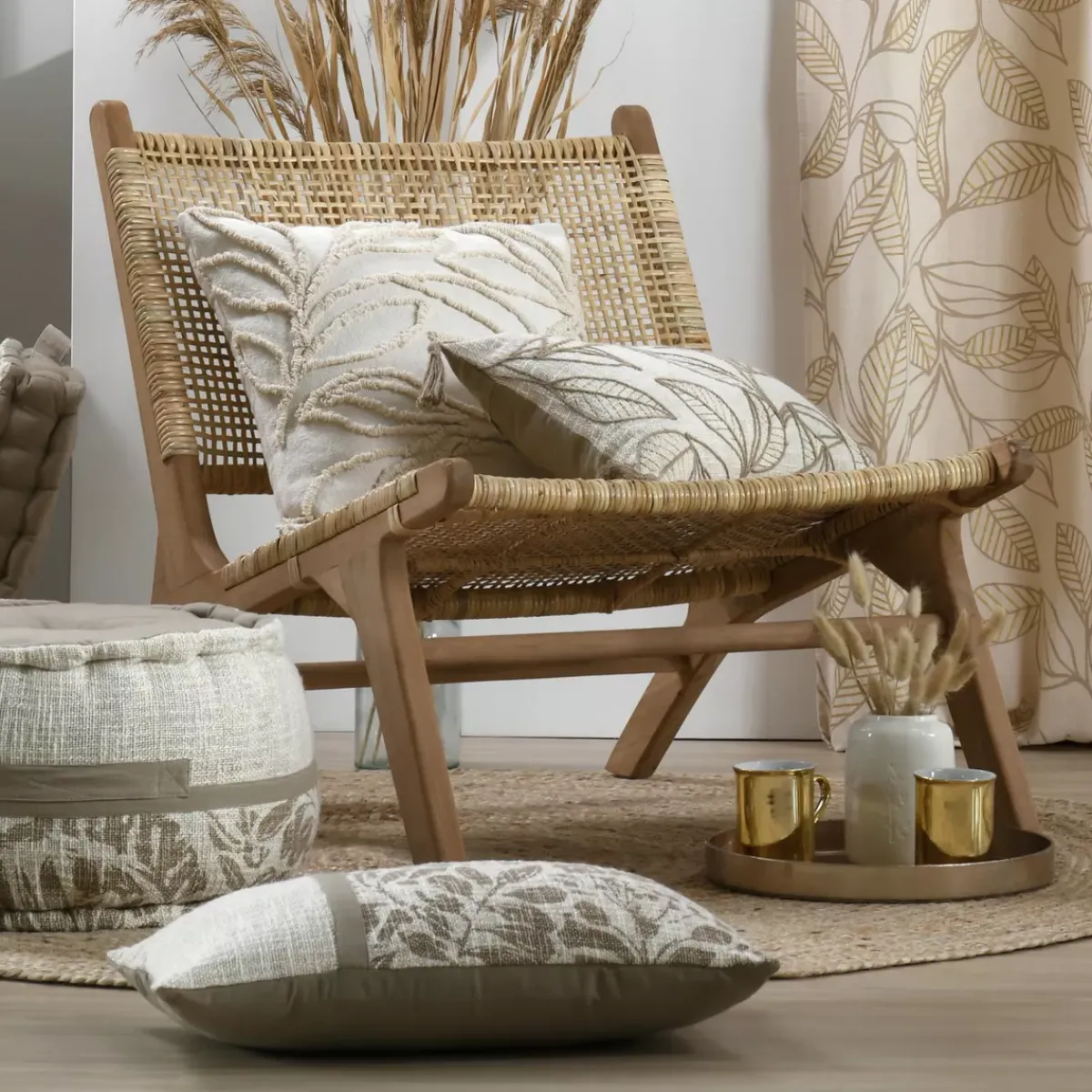 Outlet Cuscino rettangolare in cotone Hemera Cuscini E Fodere