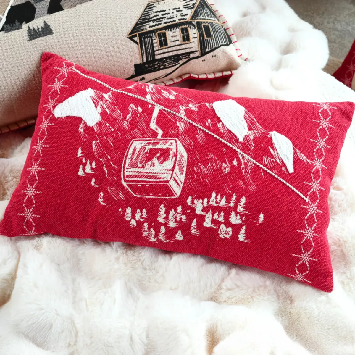 New Cuscino rettangolare in cotone (30 x 50 cm) Villard Cuscini E Fodere