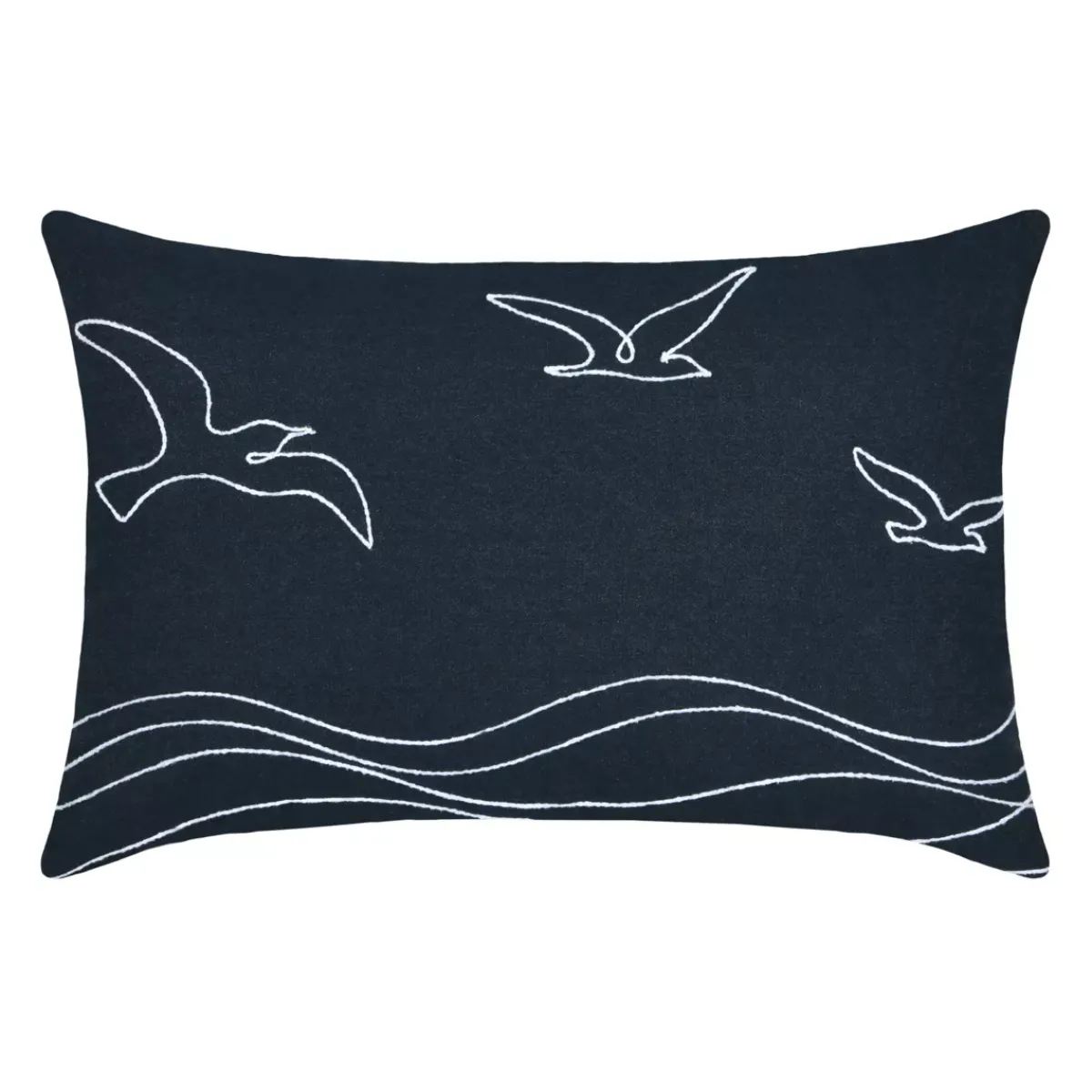 Clearance Cuscino rettangolare in cotone Bordemer jeans Cuscini E Fodere