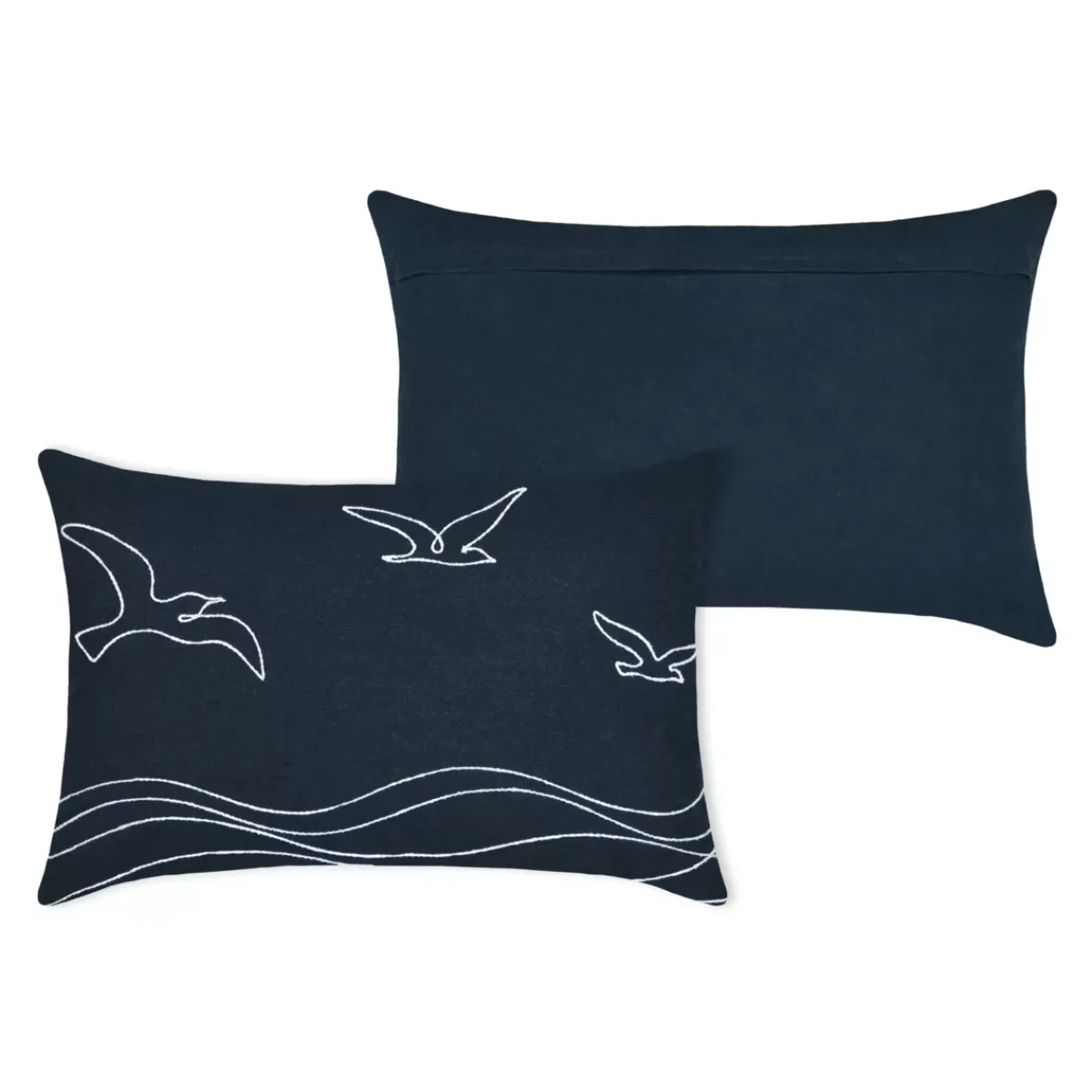 Clearance Cuscino rettangolare in cotone Bordemer jeans Cuscini E Fodere