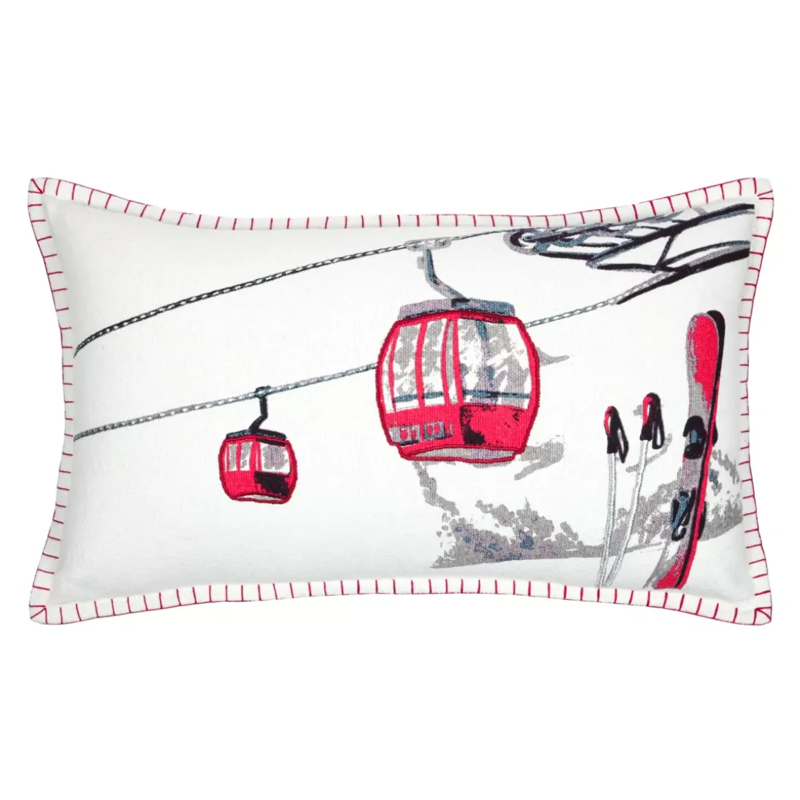 Cuscino Rettangolare in Cotone (35 x 60 cm) Villard Ecru