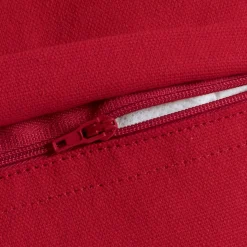 Cuscino rettangolare in cotone (40 x 60 cm) Pixel con frange Rosso