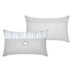 Cuscino rettangolare in cotone (35 x 60 cm) Josephine Ecru
