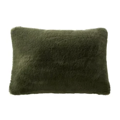 Hot Cuscino rettangolare in finta pelliccia (40 x 60 cm) Finn Verde kaki Cuscini E Fodere