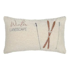 Cuscino rettangolare in finta pelliccia (30 x 50 cm) Wildforest Ecru