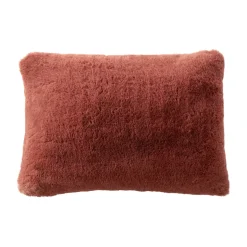 Cuscino rettangolare in finta pelliccia (40 x 60 cm) Finn Terracotta