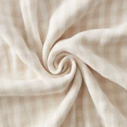 Cuscino rettangolare in garza di cotone (40 x 60 cm) Gaïa vichy Beige