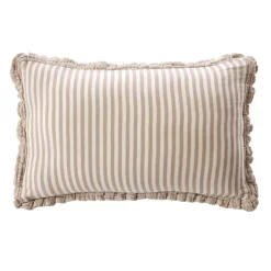 Cuscino rettangolare in garza di cotone (40 x 60 cm) Gaïa a righe Corda