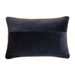 Cuscino rettangolare in velluto di cotone (40 x 60 cm) Victor Blu notte