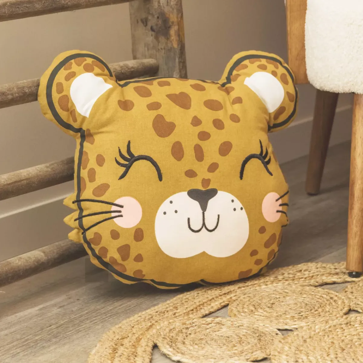 Cuscino rettangolare per bambini in cotone (45 x 40 cm) Lola Caramel Tessile Arredo Bimbi