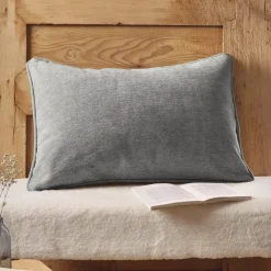 Outlet Cuscino rettangolare tessuto (40 x 60 cm) Magnus titanio Cuscini E Fodere