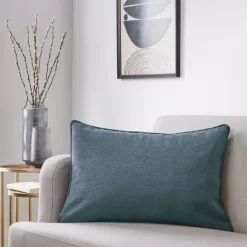 Cuscino rettangolare (40 x 60 cm) Minuit Blu grigio Cuscini E Fodere