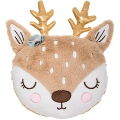 New Cuscino rotondo bambini (30 cm) Testa di Cerva Tessile Arredo Bimbi