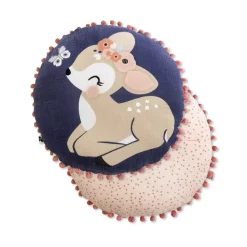 Sale Cuscino rotondo bambino cotone (40 cm) Forêt enchantée Tessile Arredo Bimbi