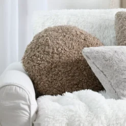 New Cuscino rotondo bouclé (40 cm) Cosylife Cuscini E Fodere