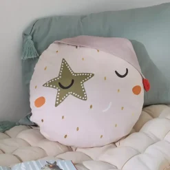New Cuscino rotondo in cotone per bambini (40 cm) Sky Dream Tessile Arredo Bimbi