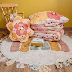 Hot Cuscino rotondo per bambini in cotone (47 x 45 cm) Barbotine Tessile Arredo Bimbi