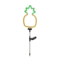 Decorazione luminosa Solare da infilare nel terreno (H74 cm) Ananas neon Giallo