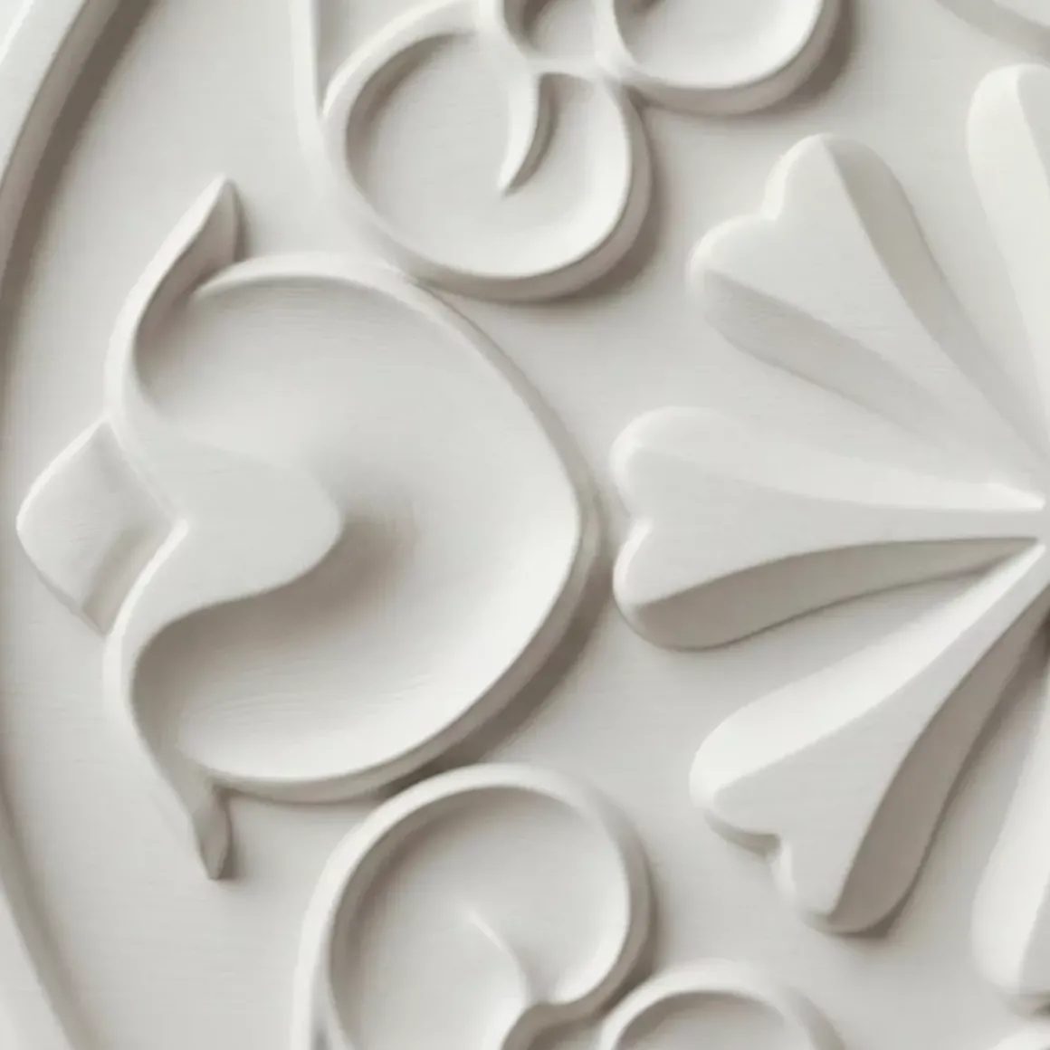 Decorazione murale in legno (L50 cm) Mandala Bianco
