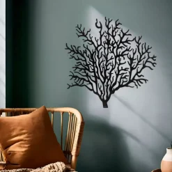 Decorazione murale in metallo (Alt 56 cm) Corallo Nero