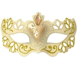Decorazione natalizia da appendere (H10 cm) Maschera Oro
