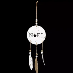 Decorazione natalizia da appendere (28 cm) Noelia legno Naturale